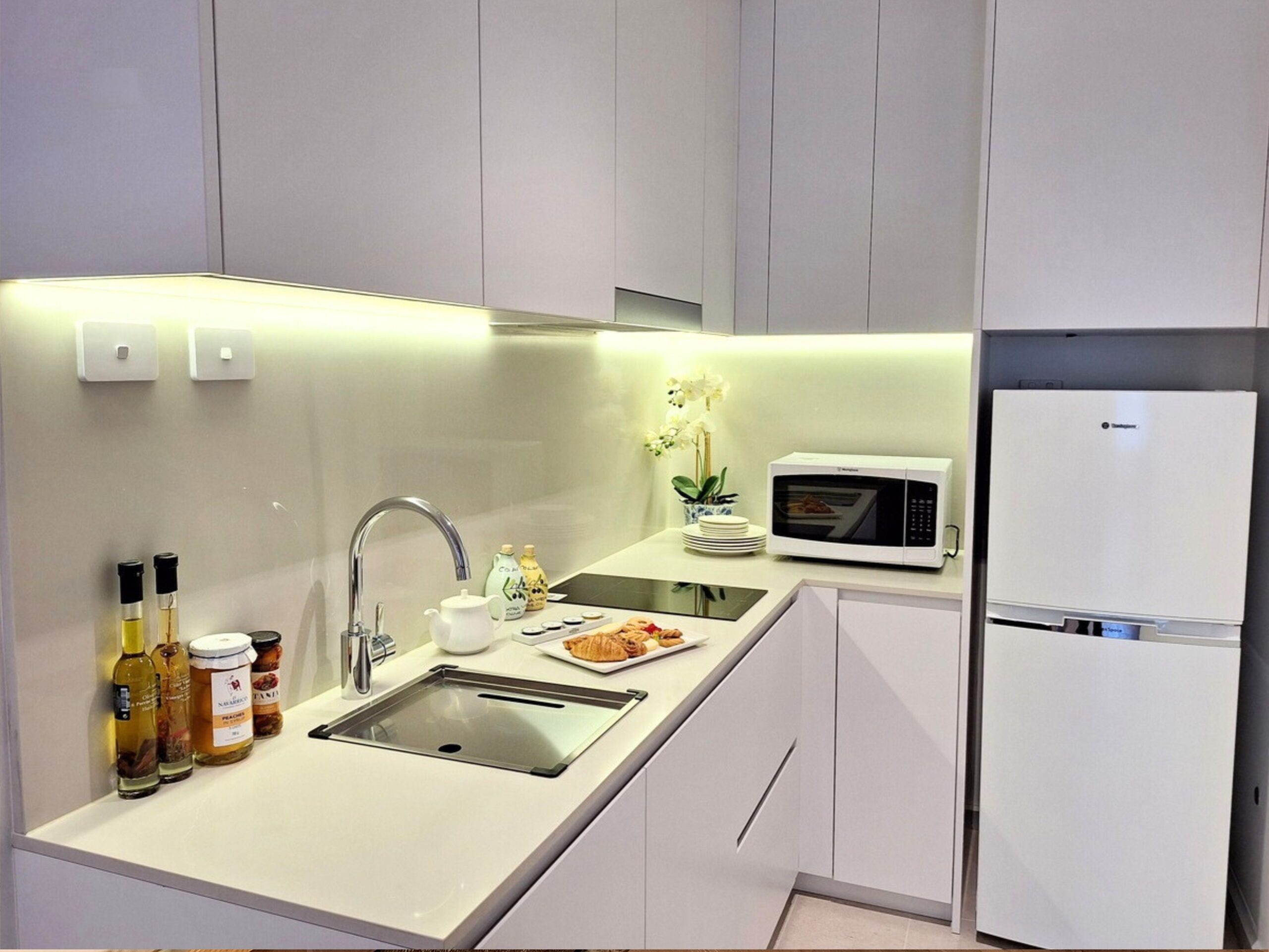 kitchen in the hotel room