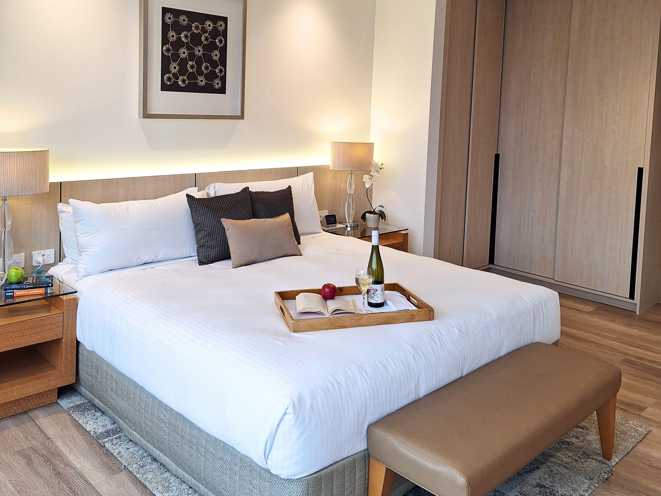 The Residence bedroom with king-sized bed