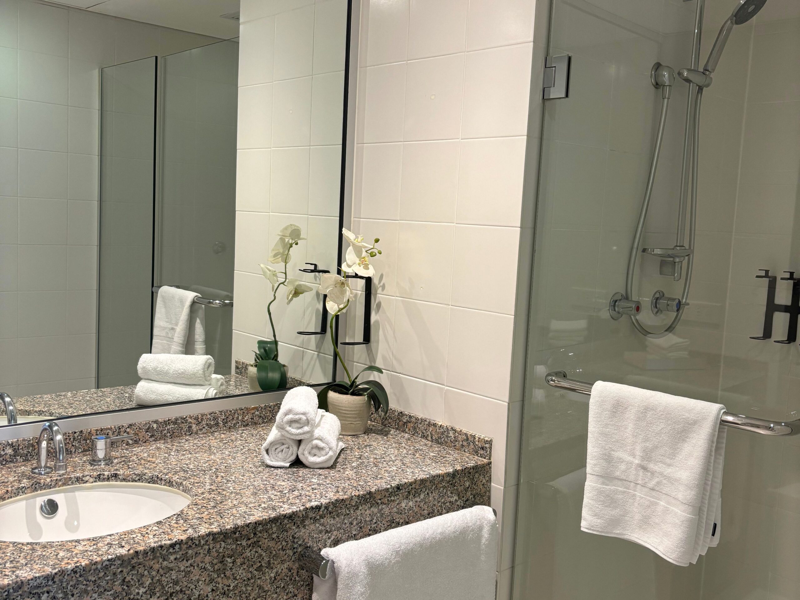 bathroom with granite countertop 2