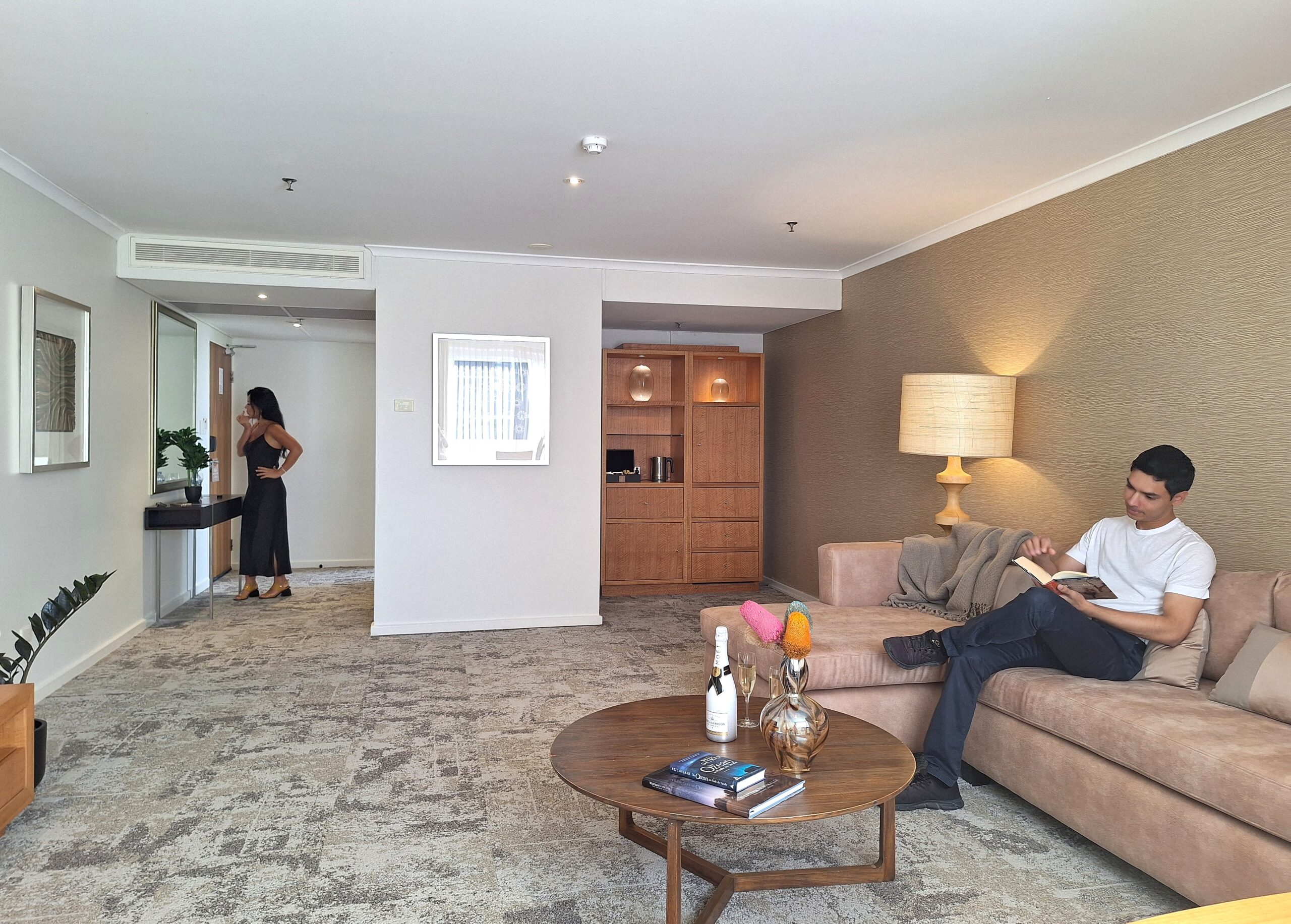 living area with seating